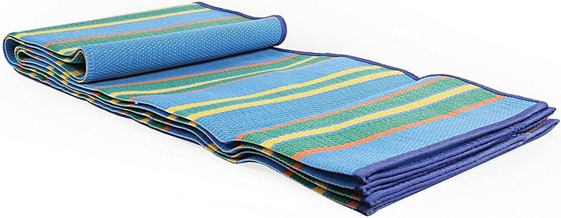 AYUS Foldable Plastic Rectangular Floor Mat Multicolor,(Chatai) Mats for Home,Perfect for Picnics,Beaches,Outings,Weather-Proof Mold/Mildew Resistant Floor Carpet (Multicolor,5 X 7 (Feet),Foldable) - Image 5