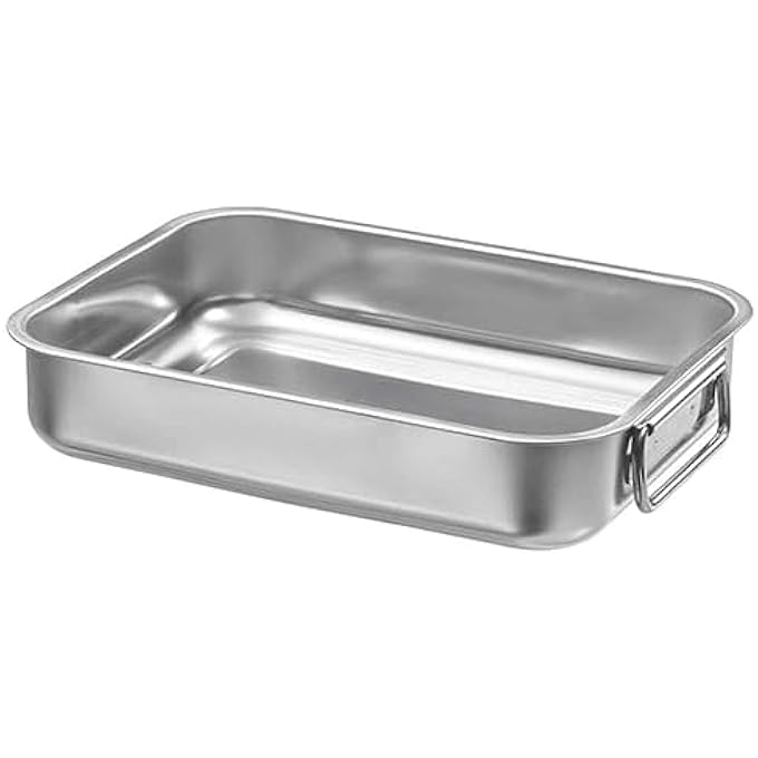 Digital Shoppy Koncis Roasting Tin Stainless Steel 34X24 Cm 13 38X9 12 - Image 1