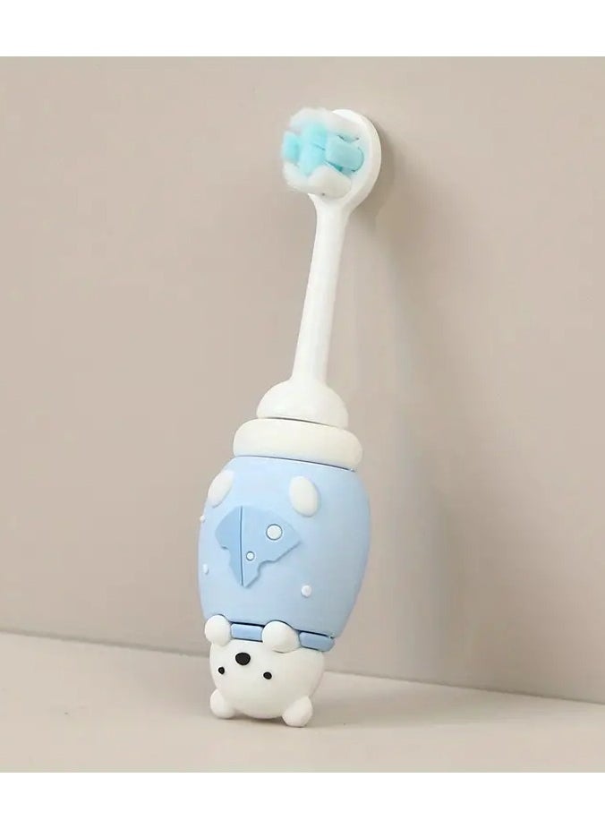 Goolsky 1pc Fun Cartoon Character Toothbrush - Gentle Extra Soft Bristles for Sensitive Teeth and Gums, Effective Deep Cleaning for Kids' Oral Care at Home, Suitable for Daily Use, Ages 3-7 Years Old  - Image 1