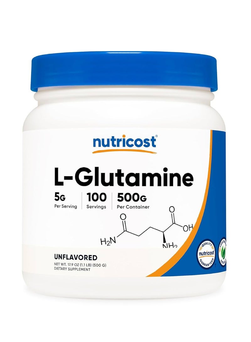 NUTRICOST L-GLUTAMINE UNFLAVORED 500G