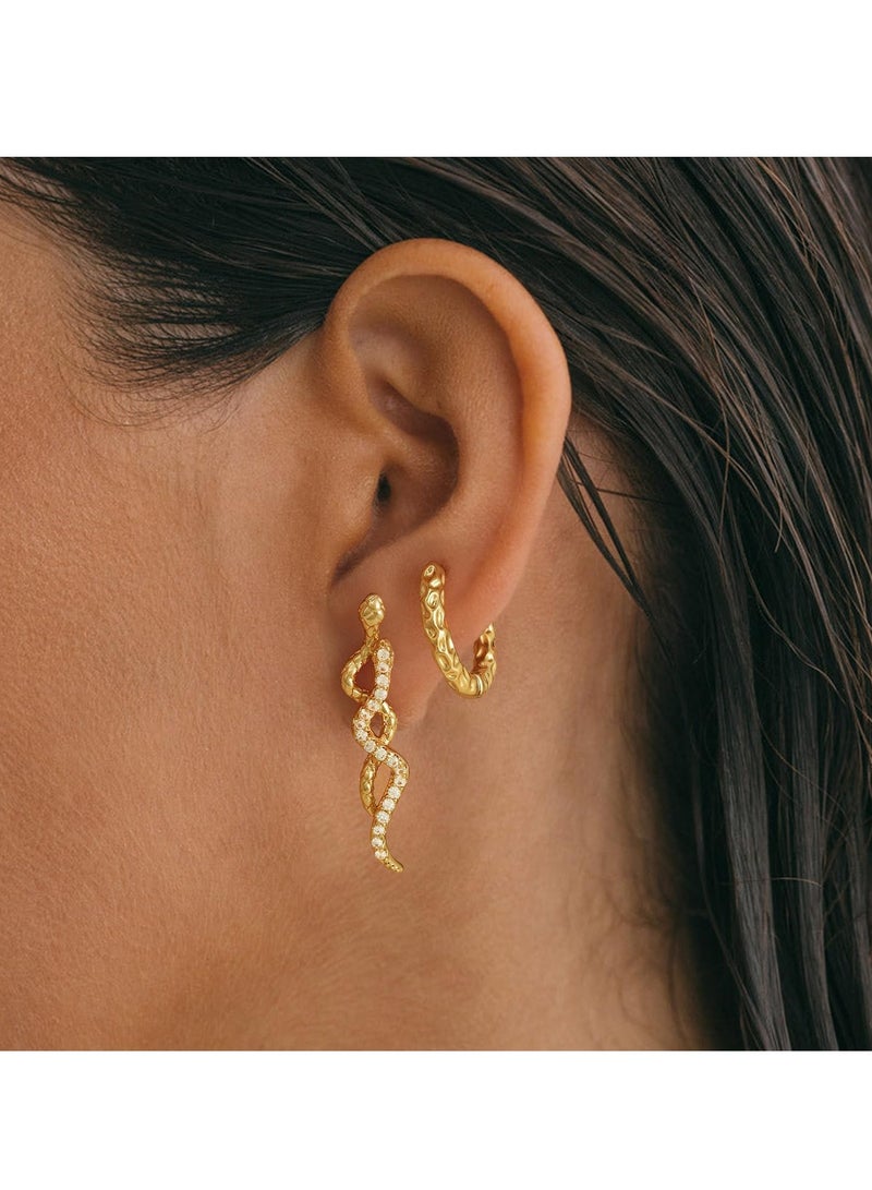 Mevecco Women Huggie Earrings Gold Hoop 14K Gold Filled Small Simple Handmade Hypoallergenic Everyday Jewelry - Image 3