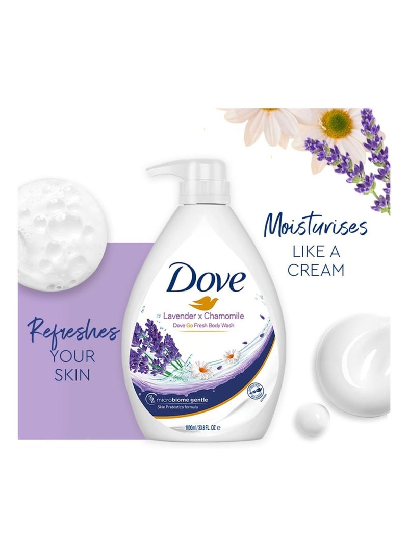 Dove Lavender x Chamomile Go Fresh Body Wash with Gentle Skin Formula – 1000 ML - Image 4