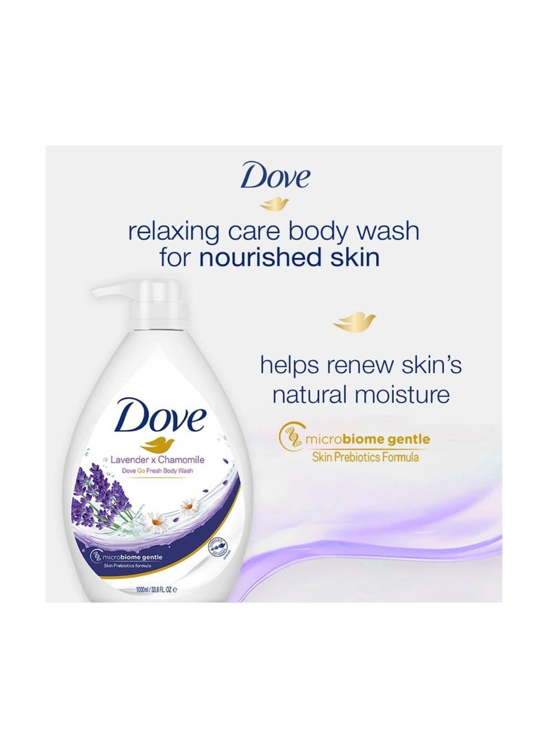 Dove Lavender x Chamomile Go Fresh Body Wash with Gentle Skin Formula – 1000 ML - Image 5