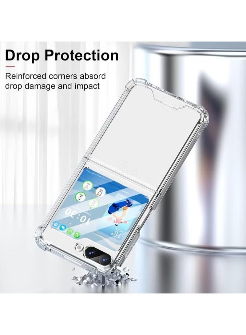 TIGER Samsung Galaxy Z Flip6 Case – Full Protection [Slim Thin] [Shockproof] Flexible TPU Crystal Clear Soft Skin Silicone Protective Bumper Case Cover for Samsung Galaxy Z Flip 6 5G - Image 3