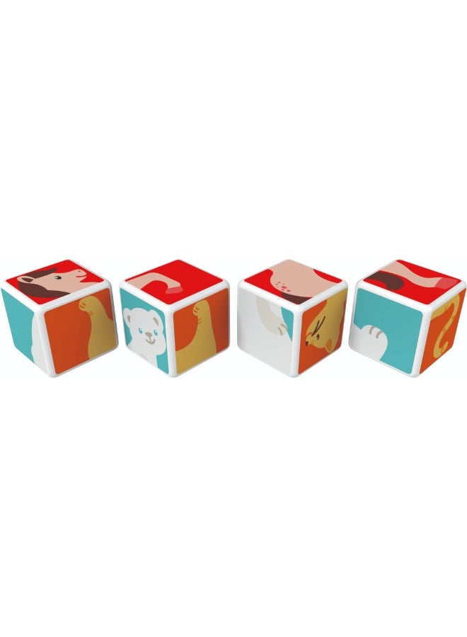 Geomag Magicube, Printed Animals + Cards, STEM Toy for Kids, 100% Recycled, Made in Switzerland, Multicolor 7 Pcs - Image 3