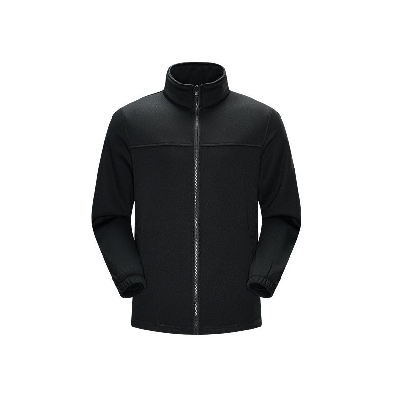 Generic Three-in-one assault suit mens autumn and winter outdoor mountaineering suit functional style tooling color matching hooded jacket jacket jacket liner Black polar fleece liner