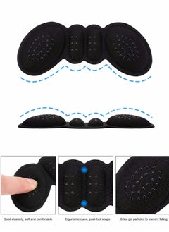 SYOSI Pairs of 6 Heel Cushion Pads Heel Shoe Grips Liner Self-adhesive Shoe Insoles Black And Skin Color  - Image 3