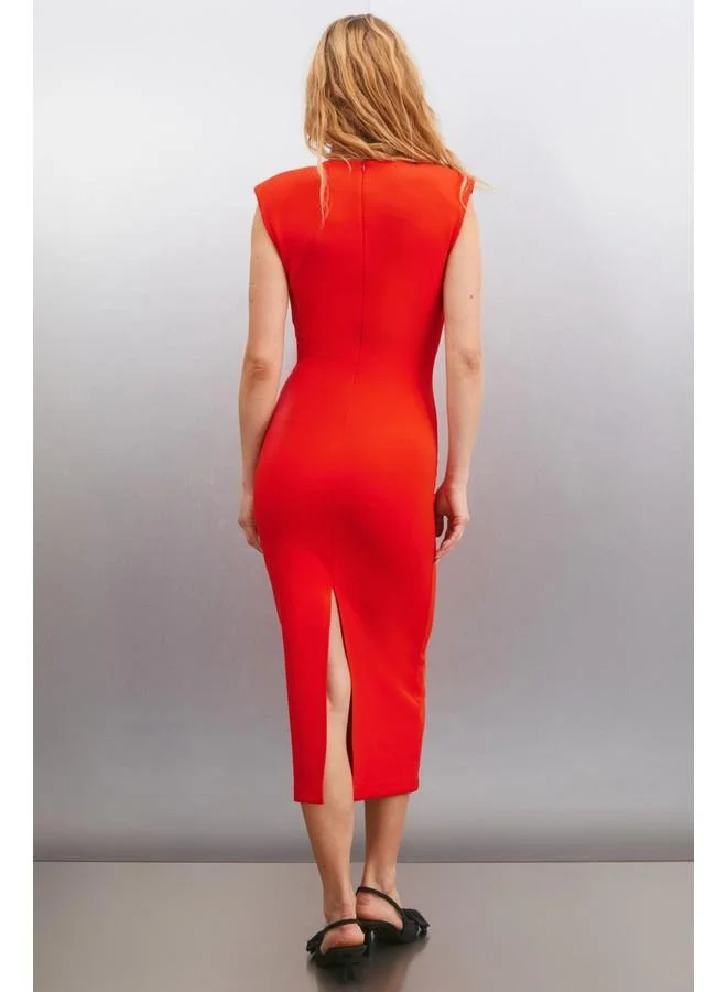 GRIMELANGE Grimelange Adelise Women's Slim Coral Dress