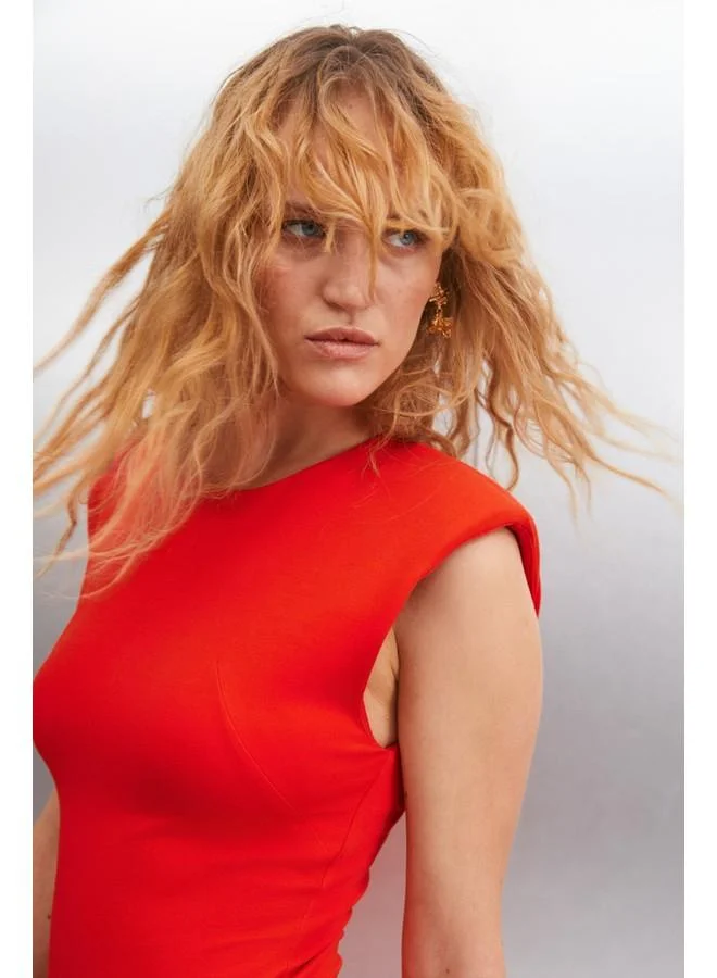 GRIMELANGE Grimelange Adelise Women's Slim Coral Dress