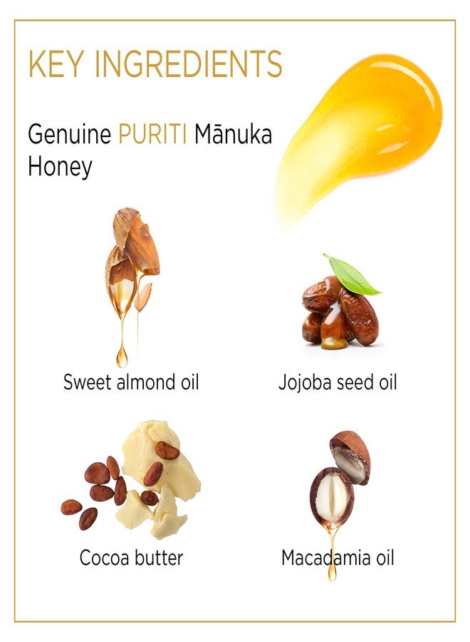 PURITI Manuka Honey Lip Balm - 3pack Soothing & Moisturizing, Enriched with Almond, Jojoba, Macadamia Oils, Cocoa Butter, Hydrating for Dry & Chapped Lips, 100% Genuine New Zealand Manuka Honey - Image 4