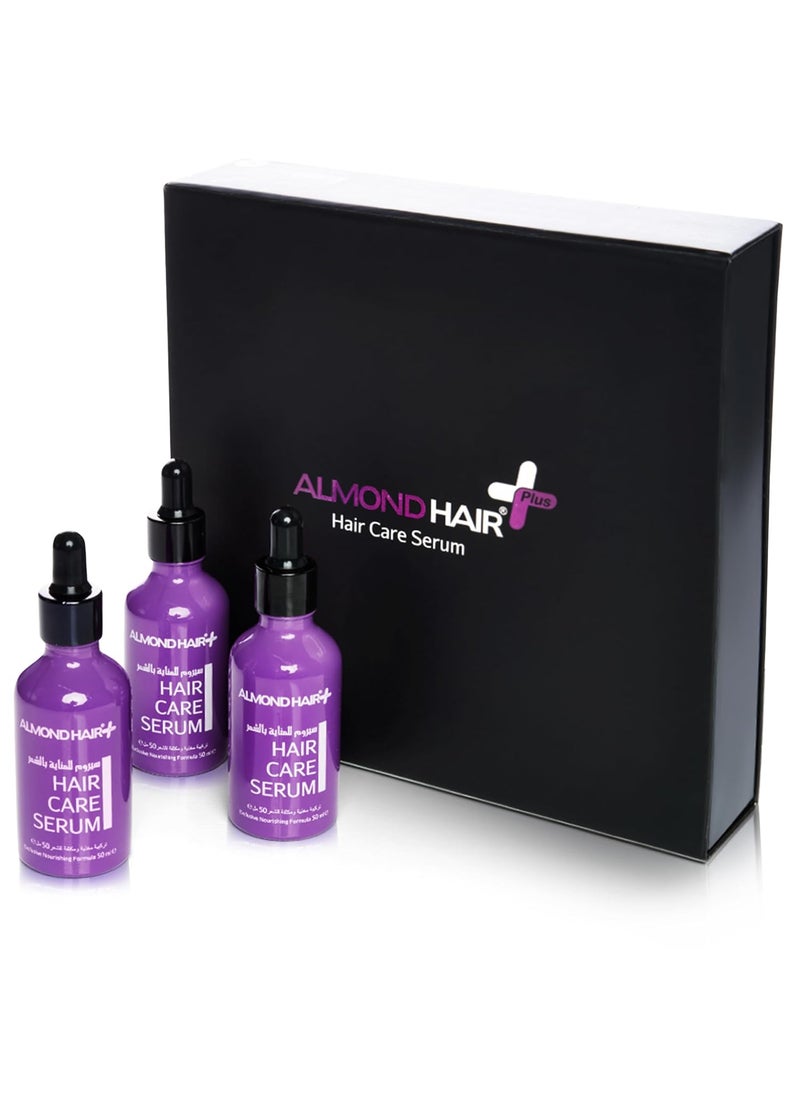 Almond Hair Growth Serum  3Pack 50ml Hair Regrowth Treatment for Women  Hair Regrowth Serum for Hair Thinning Loss Damaged Hair  NonGreasy Hair Serum with Natural Henna Extract 3 Pack 