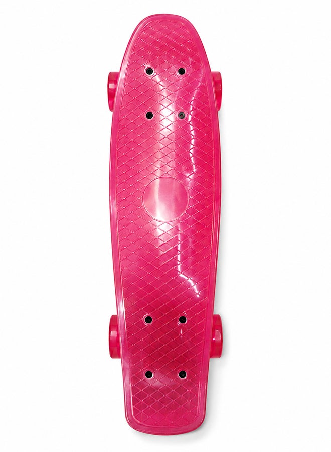 DEXO 27.5” Cruiser Penny Skateboard – Compact Short Board with Smooth Wheels for Kids & Teens (Red) - Image 1