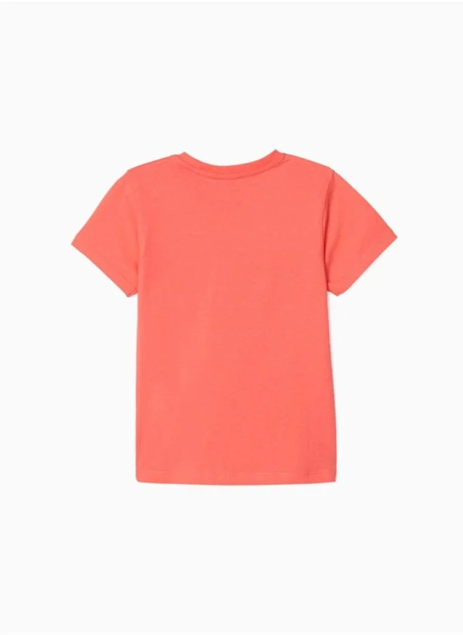 Zippy T-Shirt for Boys 'Japan', Coral