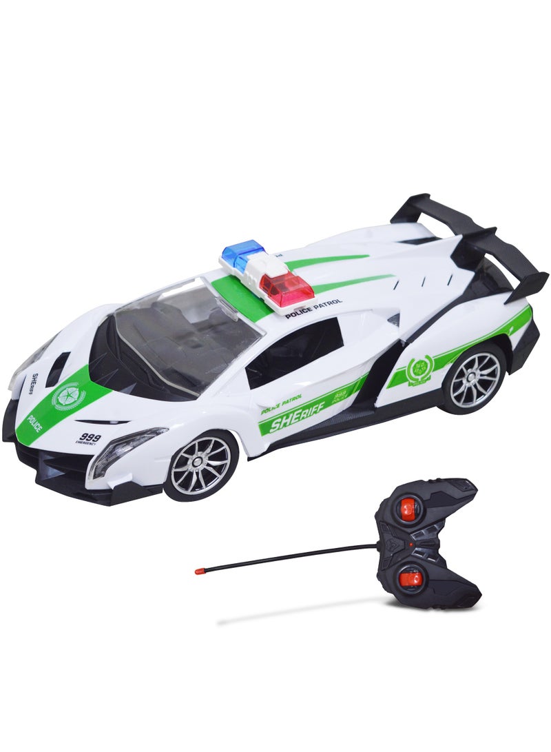 Police Toy Car Remote Control Police Toy Car  Police Model Cars Mini Remote Control Cars Controlled By AA Batteries Perfect For Birthday Gifts for Kids Ages 3-8 - Image 1