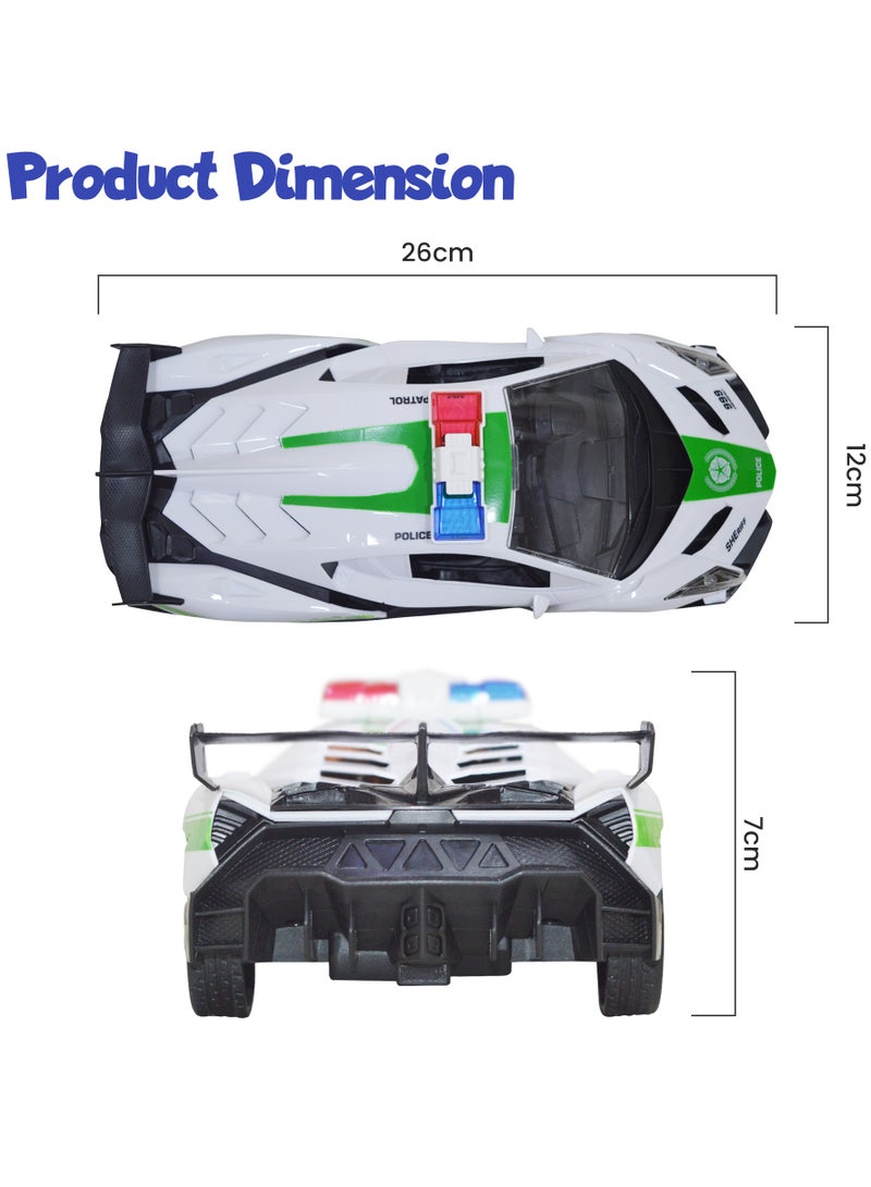 Police Toy Car Remote Control Police Toy Car  Police Model Cars Mini Remote Control Cars Controlled By AA Batteries Perfect For Birthday Gifts for Kids Ages 3-8 - Image 2
