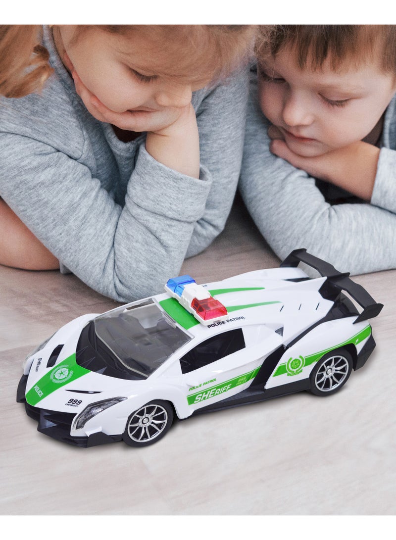 Police Toy Car Remote Control Police Toy Car  Police Model Cars Mini Remote Control Cars Controlled By AA Batteries Perfect For Birthday Gifts for Kids Ages 3-8 - Image 4