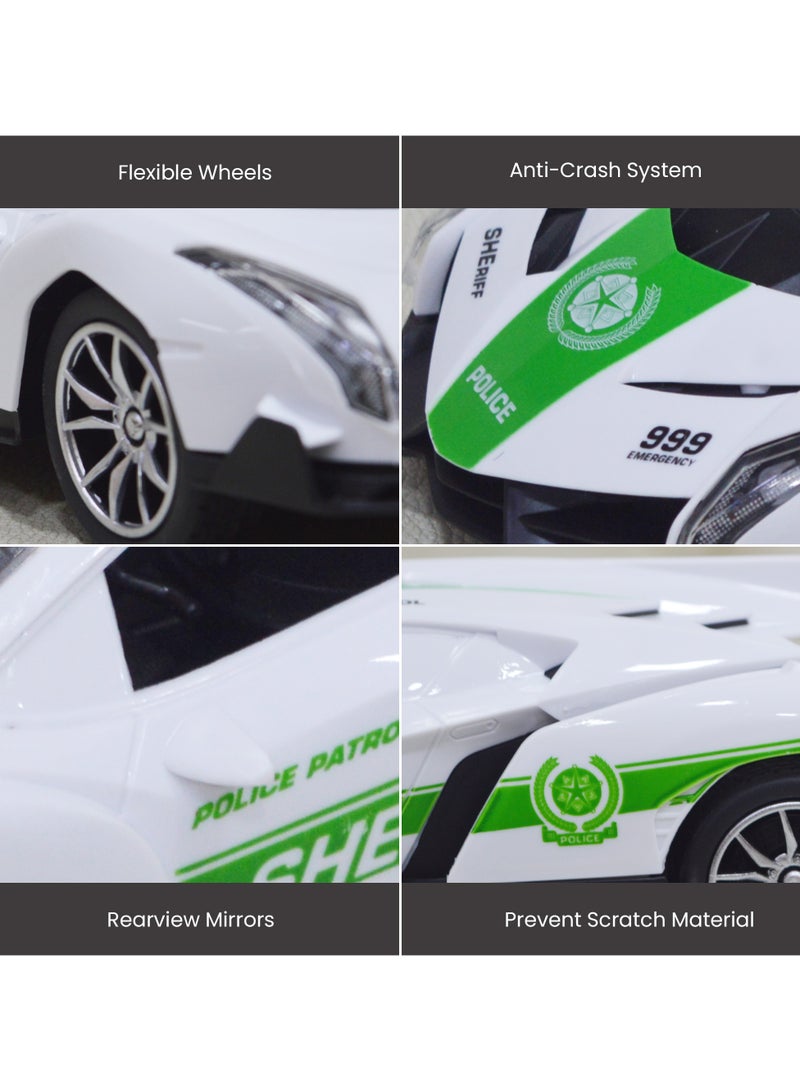 Police Toy Car Remote Control Police Toy Car  Police Model Cars Mini Remote Control Cars Controlled By AA Batteries Perfect For Birthday Gifts for Kids Ages 3-8 - Image 5