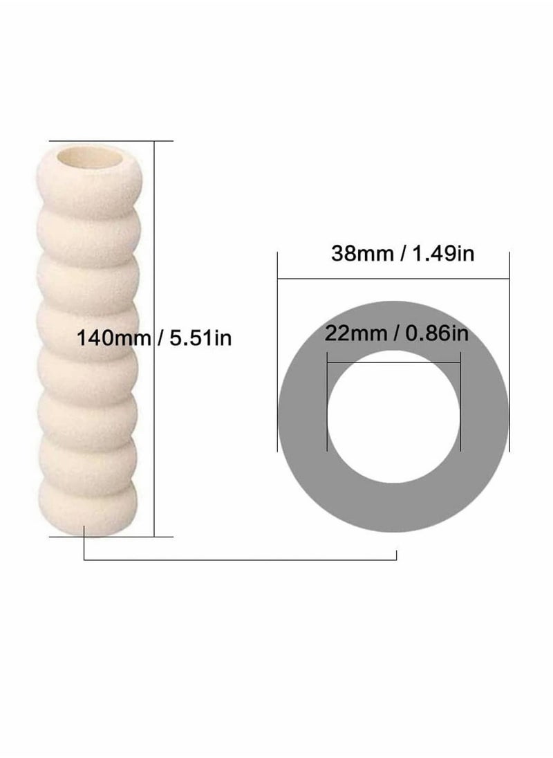 KASTWAVE - Door Handle Protector, Protective Handle Covers Soft Foam Kid Baby Safety Door Handle Knob Gaurd Door Handle Bumper in Beige - Child and Wall Protector (Beige Color) 10 Pack - Image 1