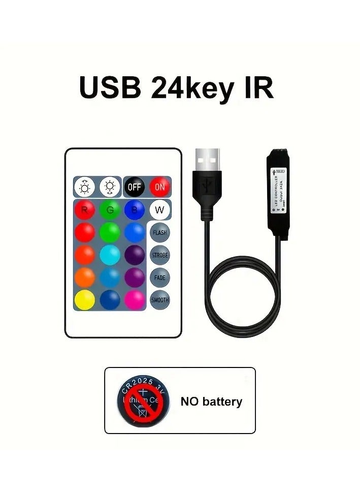 erorex 1 Roll Usb Led Strip Light Rgb 5v 1m 30m Rgb Lights Flexible Led Lamp Tape Ribbon Tv Desktop Screen Backlight Diode Tape - Image 4