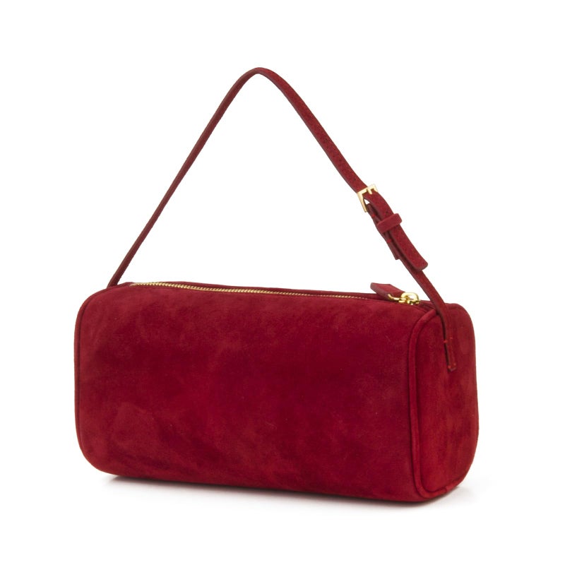 DONNAIN Premium Suede Leather Crossbody Purses for Women, Small Shoulder Bag with Adjustable Strap and Crossbody Hobo Bag (Red) - Image 1