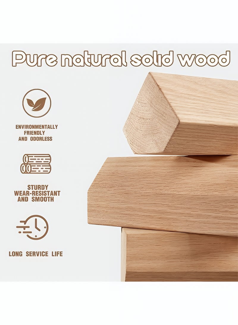 Taimi 5-Piece Dining Set, Modern Round Dining Table with 4 Elegant Chairs | Solid White Wood Table 80x80x70cm with 4 Grey Mid Century Soft Padded Seats - Modern Side Chairs with Wooden Legs - Image 5