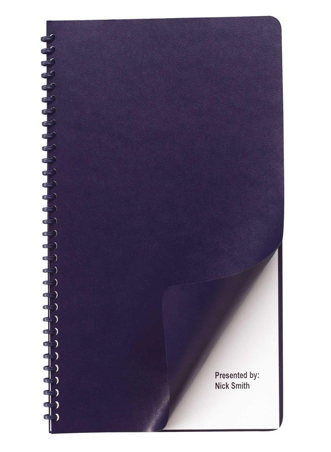 GBC Leather Look Premium Presentation Covers, Binding Covers, Non-Window, Rounded Corners, Navy, 200 Pieces Per Box (2000711) - Image 2