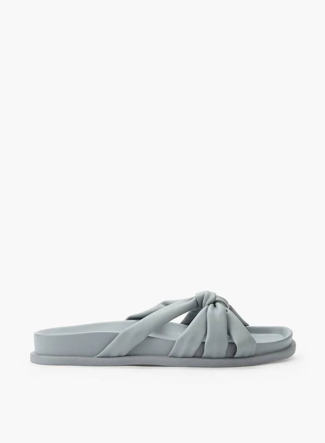 بابريكا Women Knot Detail Slide Sandals