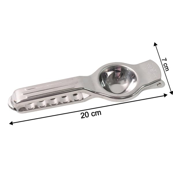 SUPERMOM Lemon Squeezer with Built-in Bottle Opener 1 Pc – Heavy Duty Stainless Steel Large Handheld Citrus Press with Comfortable Handle – Manual Fruit Extractor for Lemon & Kitchen Juice Making Tool - Image 5