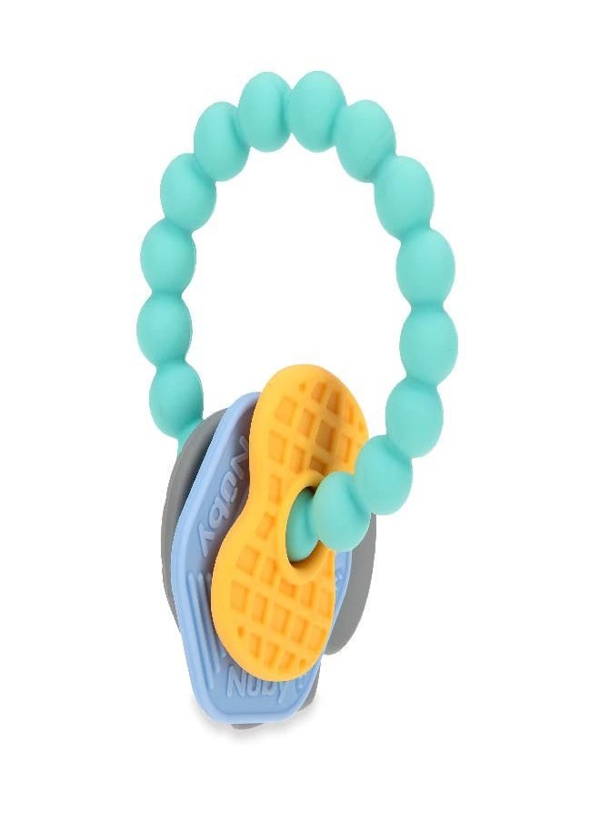 Nuby Nuby Chewy Charms Key Silicone Teether, Neutral, 1 Count (Pack of 1)  - Image 3