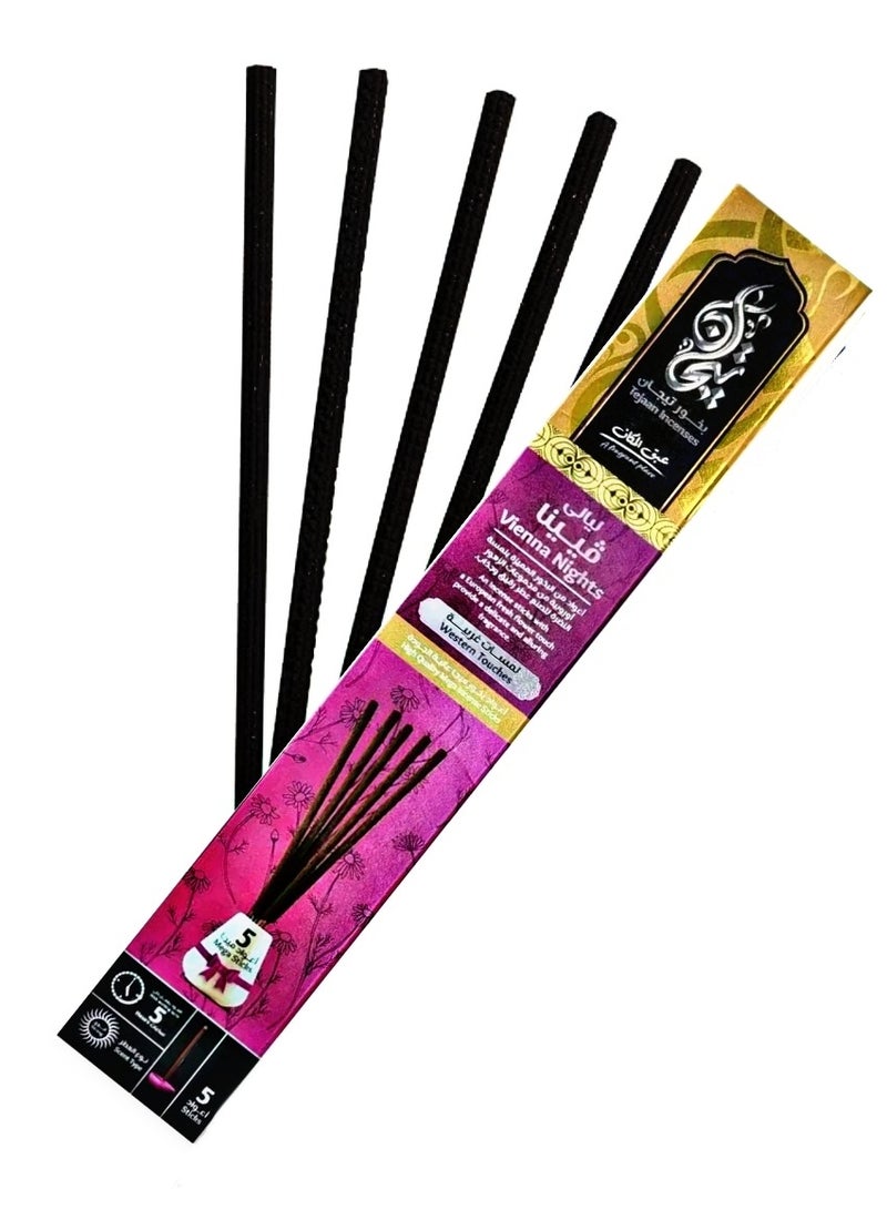 Tijan Vienna Nights Incense - Pack contains 5 incense sticks - Burns for 5 hours