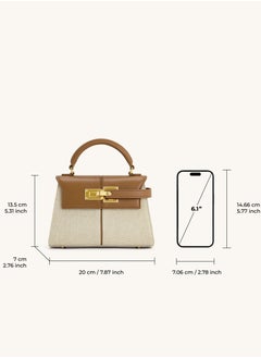 JW PEI Elise Tote - Brown Canvas  - Image 5