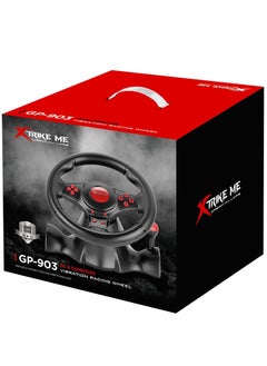 XTRIKE ME Wired Racing Steering Wheel with Shifter for PS4/ PS3/ XBOX One/XBOX 360/Switch/Android/PC  - Image 1