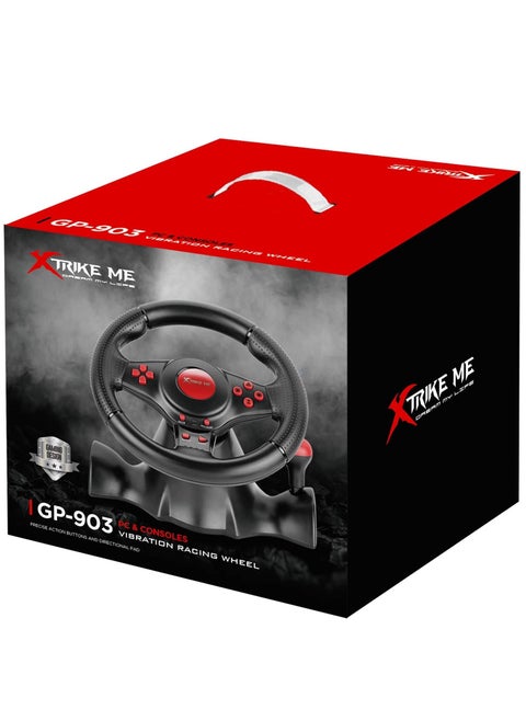 Wired Racing Steering Wheel with Shifter for PS4/ PS3/ XBOX One/XBOX 360/Switch/Android/PC