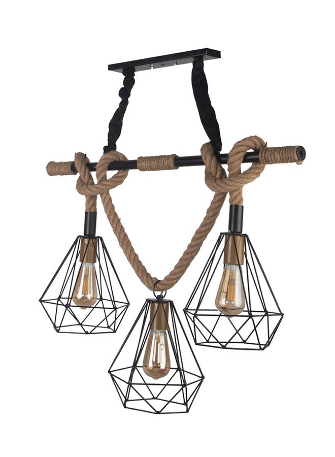 El Rawda Lighting Ritmo Ceiling Lamp | modern decorative LED E27 pendant light ceiling lamp hanging | suitable for any room | Color: Beige | Size: 95x75x95 cm - Image 2