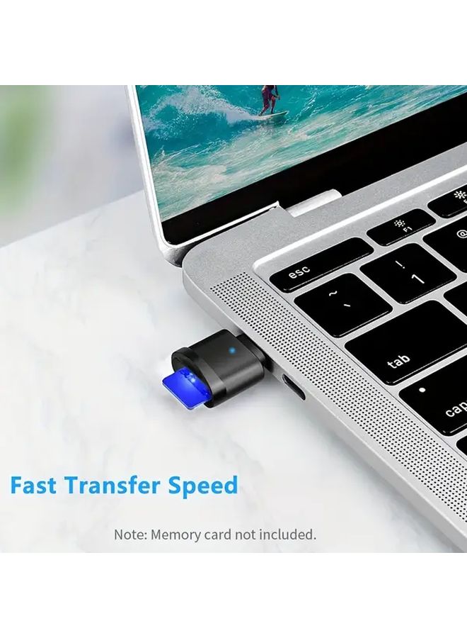 Black USB OTG Card Reader for Micro SD and TF Cards Type C Interface Portable - Image 5