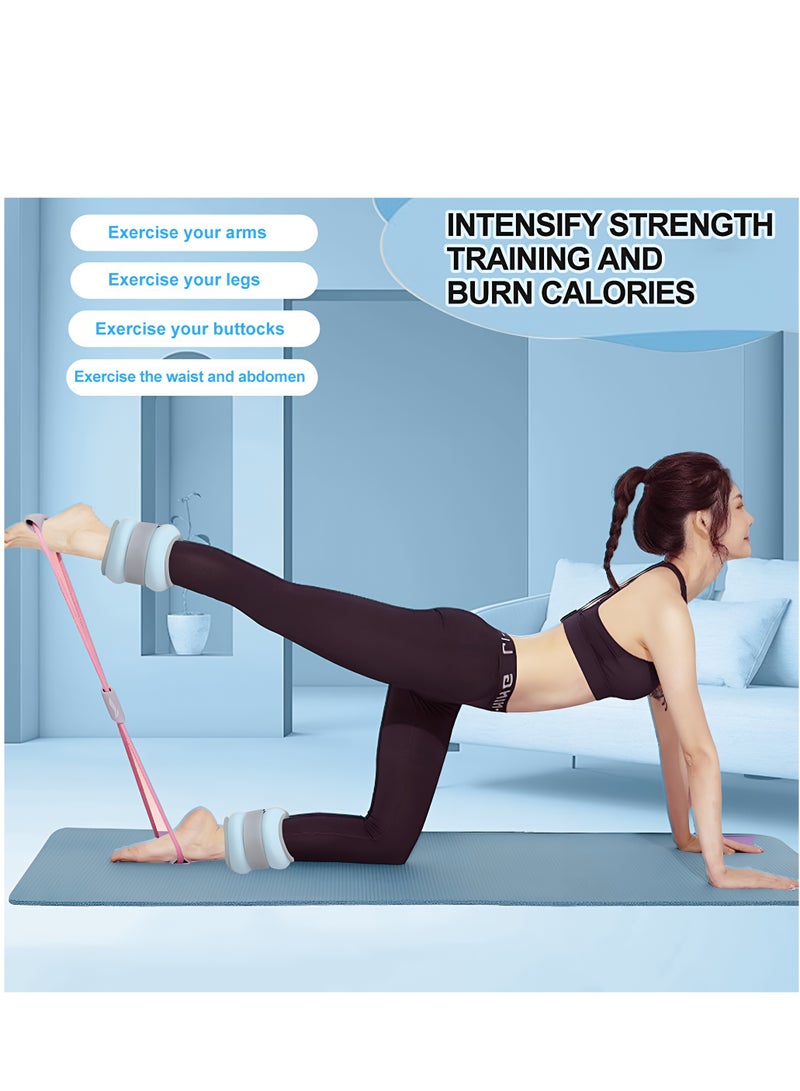 المي هومي أوزان رملية قابلة للتعديل للكاحل واليد – وزن 0.5 كجم لكل قطعة (زوج واحد)، أثقال رمليه ناعمة للنساء للتنحيف، اوزان لليدين والقدمين، اثقال اليد والكاحل، اثقال رجل، كيس رمل للتمارين المنزلية واليوغا والمشي - Image 3