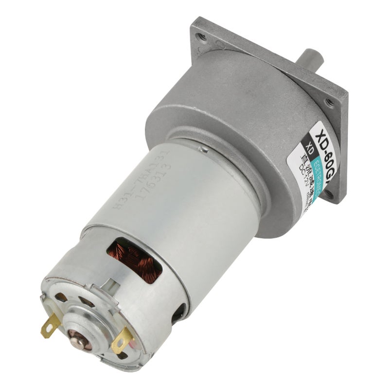 XD DC Motor: 35W 12/24V Pure Copper Coil - Wear-Resistant Metal Gear Adjustable Speed Motor for Office Home Production Automation Safety Equipment - Image 4
