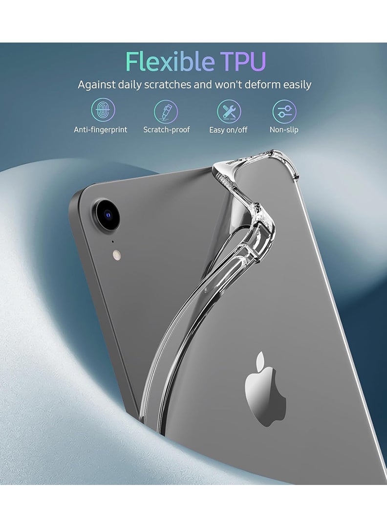 Theodor Clear Case For Apple iPad mini (A17 Pro, 2024, 7th Gen) / mini 6 (2021 6th Gen), Shock-Absorption TPU Cover with Reinforced Corners, Soft Flexible & Crystal Clear Protective Bumper Case - Image 3