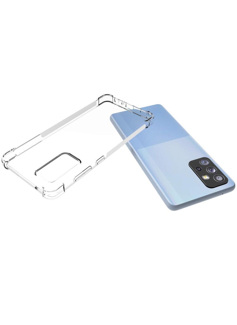Raxoom Samsung Galaxy A72 Case Cover Protective Shock Absorption Bumper soft Transparent Case (Clear) - Image 3