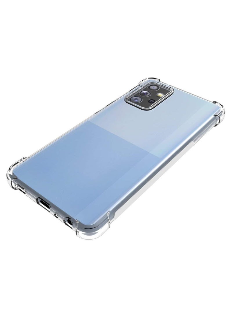Raxoom Samsung Galaxy A72 Case Cover Protective Shock Absorption Bumper soft Transparent Case (Clear) - Image 5