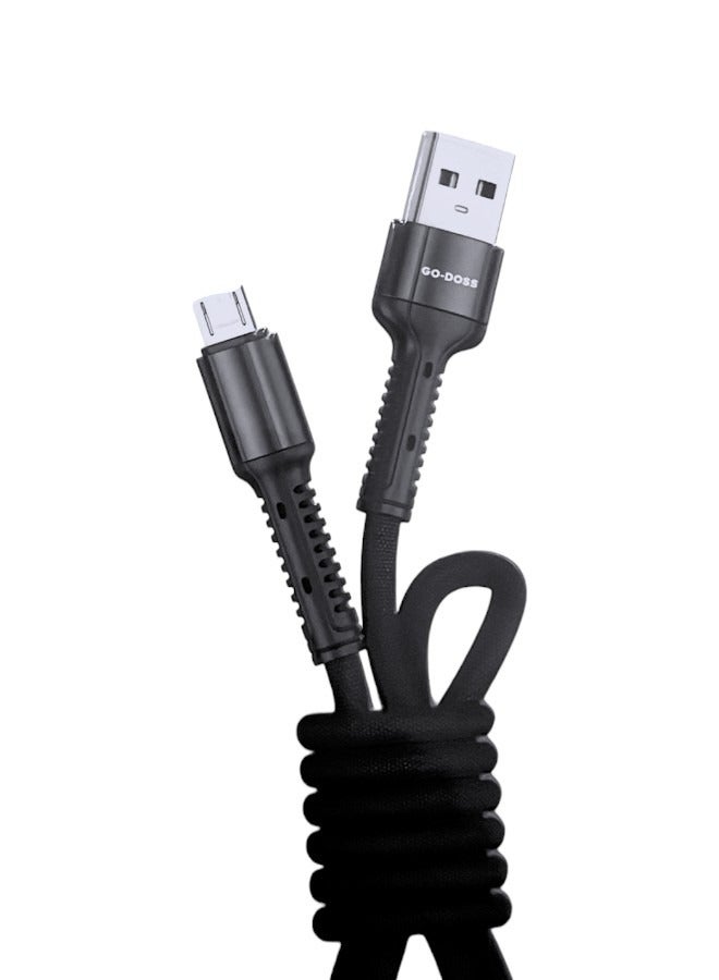 GO-DES PowerLine Micro USB cable, 1 meter long, for mobile phones and to charge Sony Handy 4 - Image 1