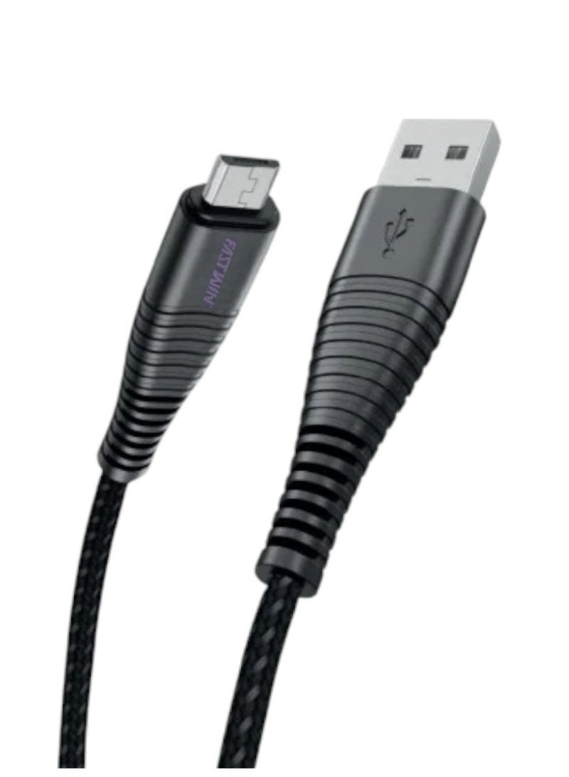 FASTWIN PowerLine Micro USB cable, 1 meter long, for mobile phones and to charge Sony Handy 4 - Image 1