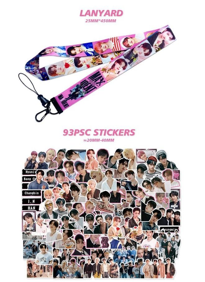 EHOME Stray Kids New Album MAXIDENT Gift Box With Lomo Cards, Acrylic Stand, Hand Account Tape, Keychain, Lanyard, Stickers, Photo Card  - Image 5