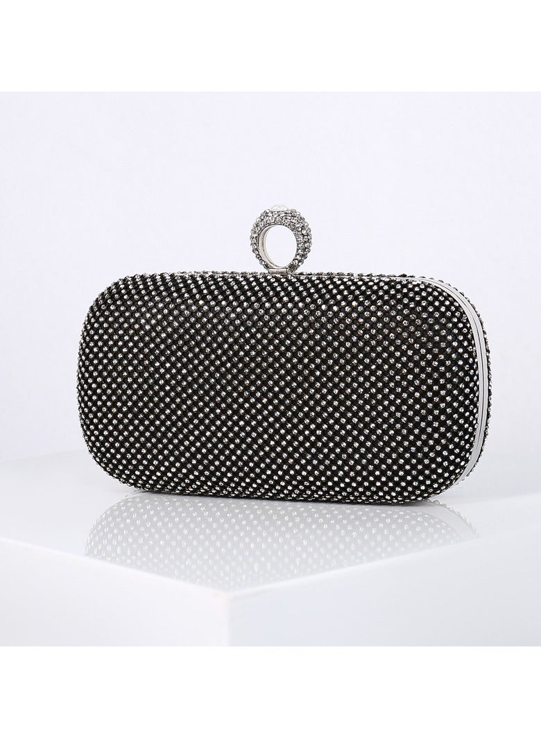 Miluraining Women Clutch Bag Evening Bag Purse with rhinestone diamond decoration decoration Small Crossbody Bag Handbag Shoulder Bag Satchel Bags Suitable for Party Prom Wedding - Image 1