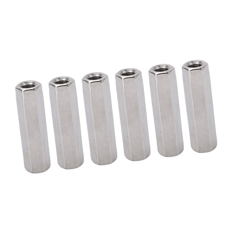 Hex Coupling Nut M8x1.25 304 Stainless Steel Long Threaded Rod Connector - Rust Proof 10 Pack Hex Coupling Nut for Indoor and Outdoor Use - Image 4