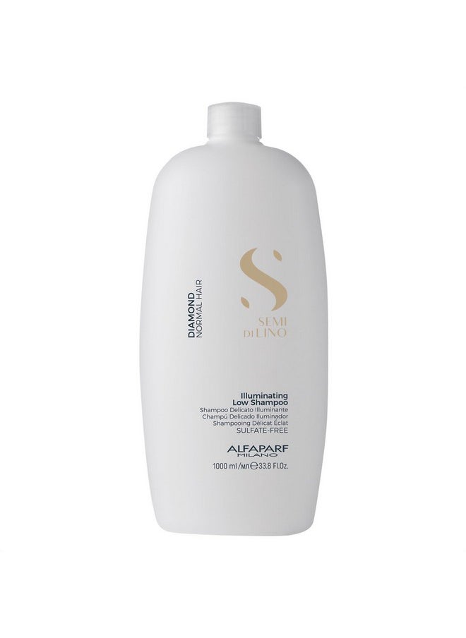 ALFAPARF MILANO ALFAPARF MILANO Professional Diamond Shampoo -For Instant Shiny Hair - Normal Hair, Adds Radiance Sulfate, Paraben And Paraffin Free, Safe For Color Treated Salon Quality 1000Ml  - Image 1