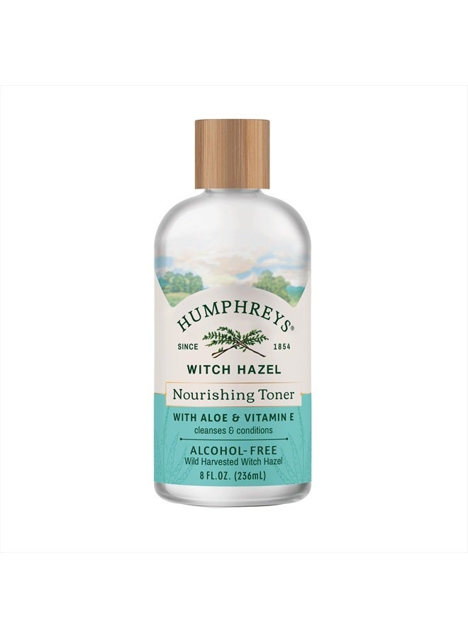 Humphreys Nourish Witch Hazel + Aloe Alcohol-Free Toner, Clear, 8 Oz ( Pack of 1)  - Image 1