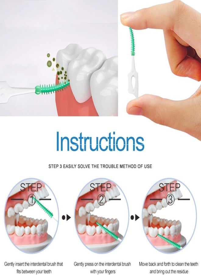 Feora9X FEORA Brace Interdental Brush Soft Dental Floss Picks Teeth Cleaning tool Interdental Brushes Dental Toothpick Brushes, Ideal for Braces Brush & Implants, Oral Care of Adults and Children - 40 pieces - Image 3