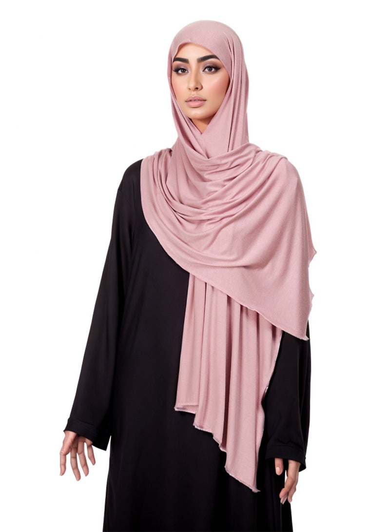 Solid Color Instant Hijab Woman Jersey Cotton Scarf Wrap Shawls Abaya Half-body Cover Hijab Lightweight Headscarf  - Image 1