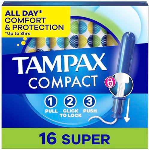 Tampax Compact Pearl Tampons, with LeakGuard Braid & Extendable Applicator, Super Absorbency, Compact Extendable Applicator, Unscented, 16 Count (Packaging May Vary) - Image 2